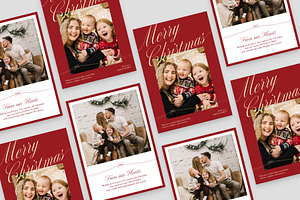 Christmas Family Greetings Card Temp