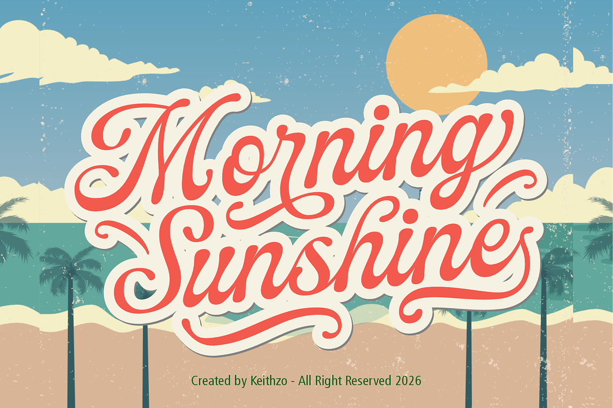 Wonderful Vintages - Retro Font, a Font by Keithzo (Photo 2 of 6)