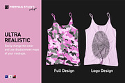 Girl's Tank-Top Mock-Up Set, a Shirt Mockup by Freeman Studio (Thumbnail 3 of 9)