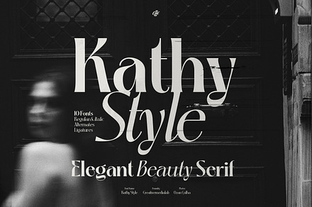 Kathy Style - Elegant Beauty Serif, a Serif Font by creativemedialab