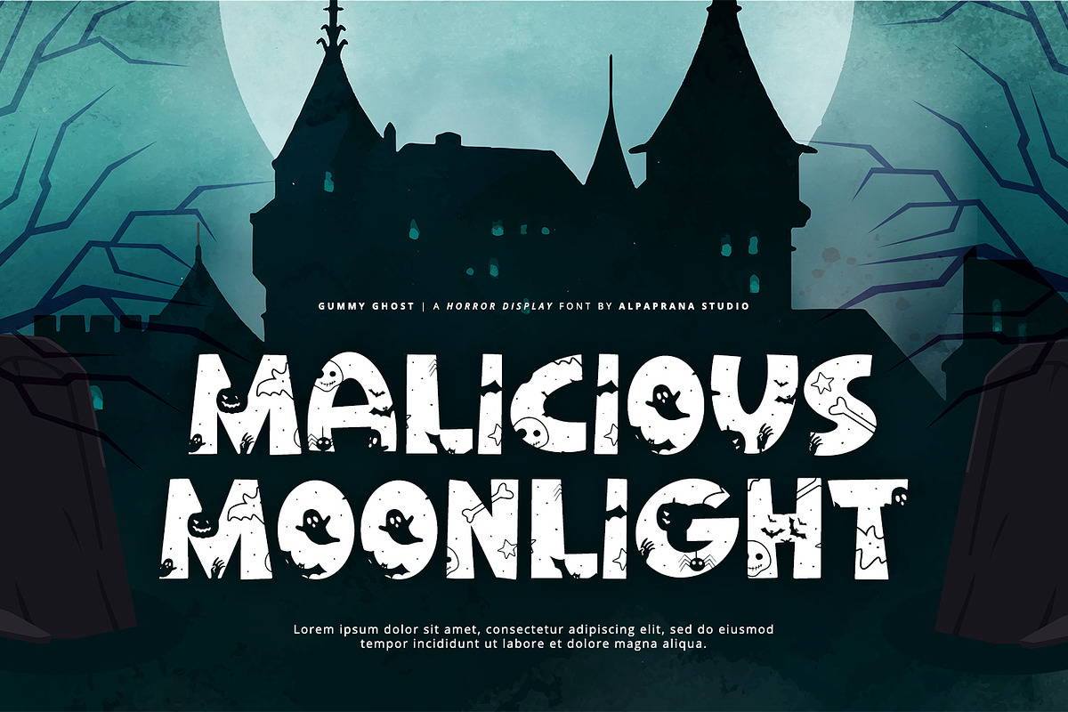 Gummy Ghost - Display Font, a Script Font by Alpaprana (Photo 6 of 10)