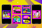 Blue End of Year Sale Instagram Set, a Social Media Template by Aiyari Graphic (Thumbnail 3 of 3)