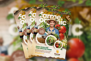 Organic Farming Flyer Template