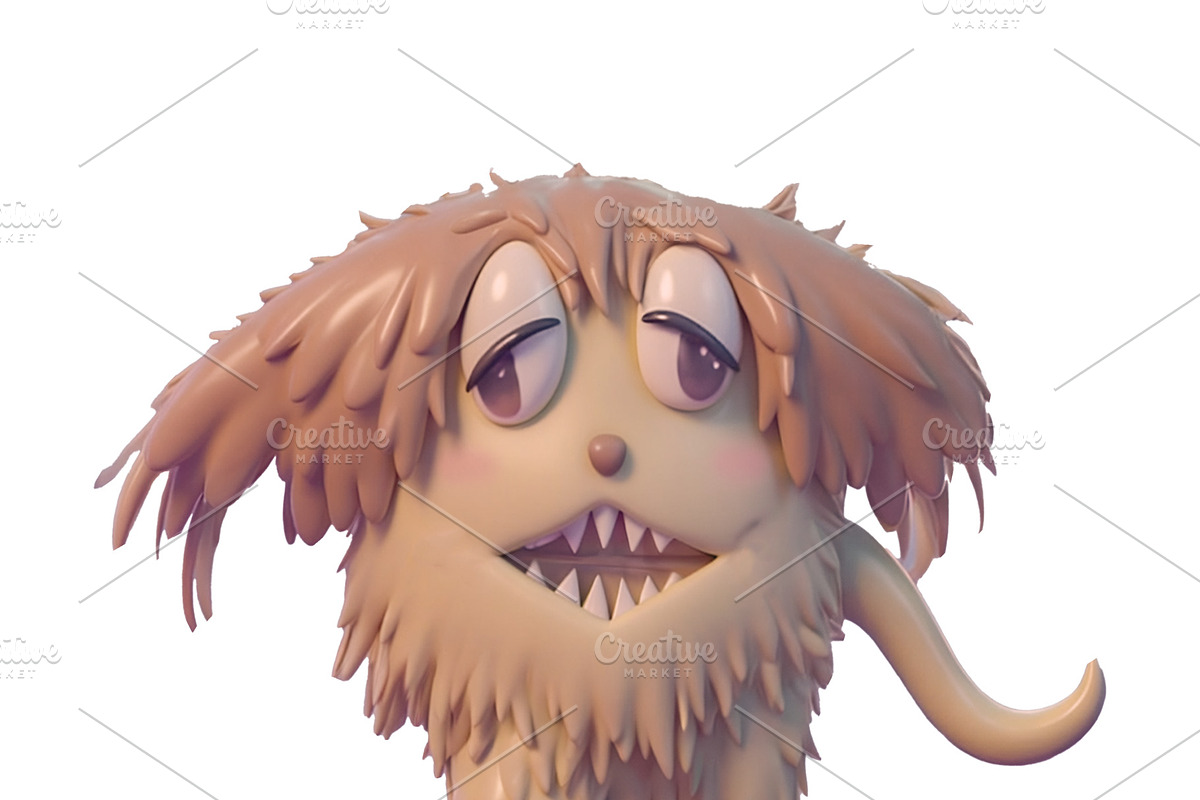 Fantasy 3d style monster character, a Person Illustration by DanFLCreativo