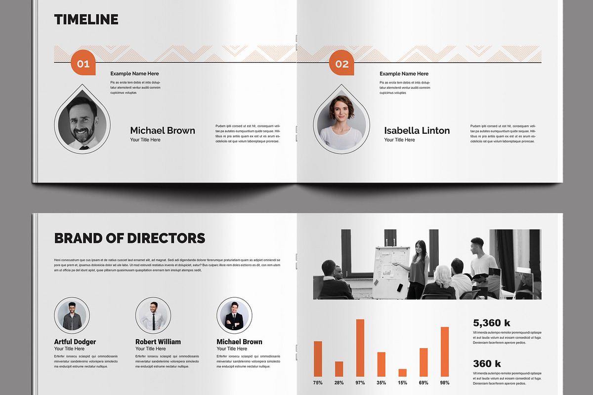 Annual Report Template, a Brochure Template by MightyDesign (Photo 4 of 8)
