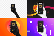 Black & White Mockup Hands iPhone 12, an iPhone Mockup by Pierre Borodin (Thumbnail 6 of 7)
