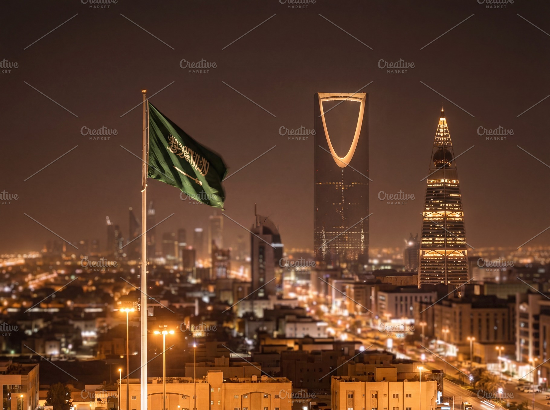 Riyadh City Skyline Saudi Arabia, a Business Photo by Taiffco