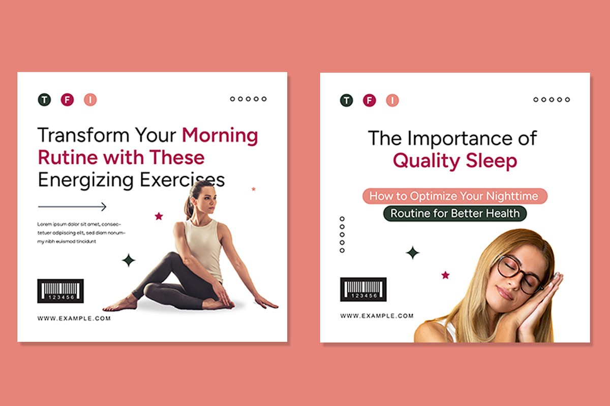Health Tips Social Media Post, an UI Kit Template by CreativeShaper (Photo 3 of 3)