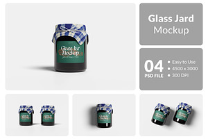 Glass Jar Mockup