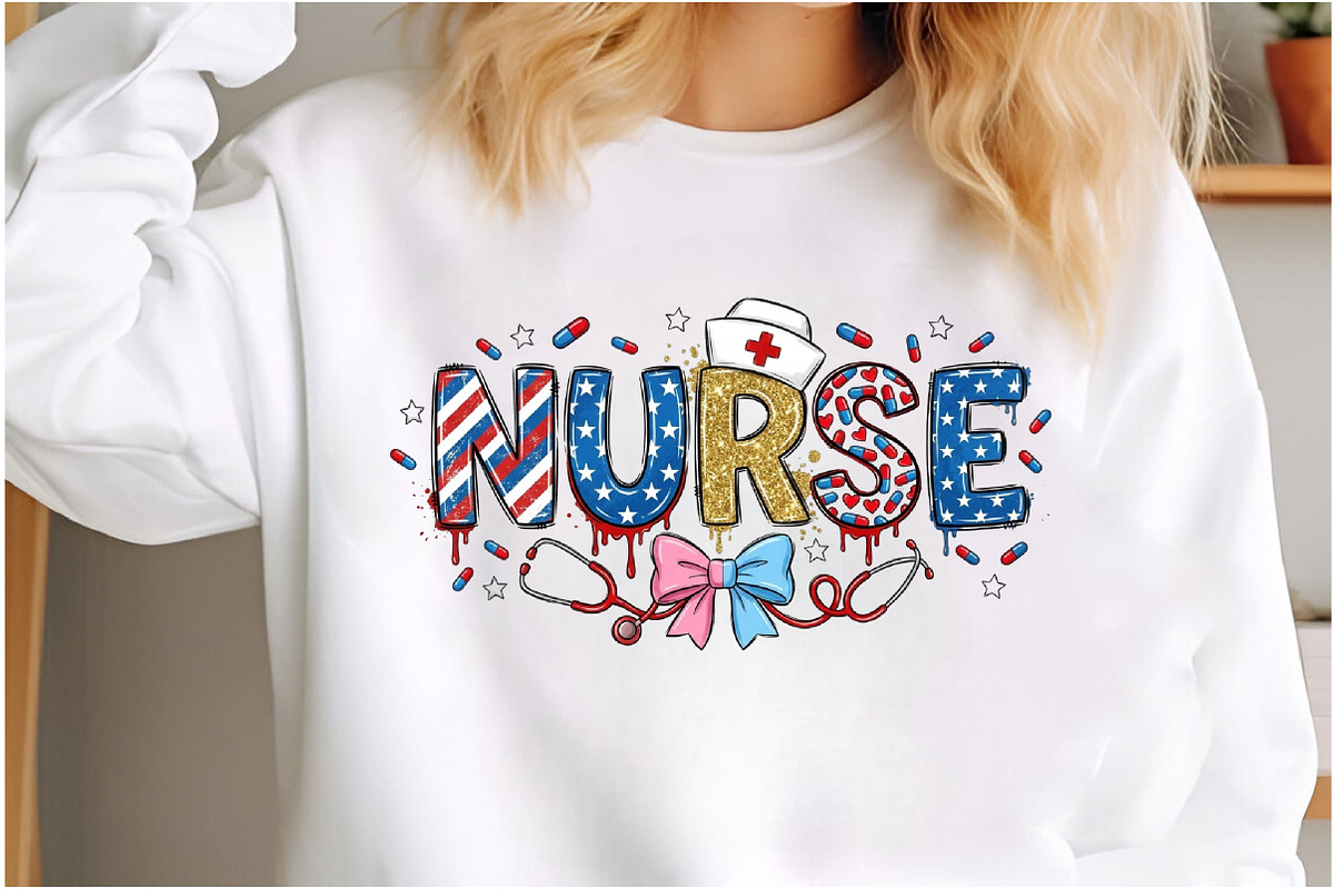 4th of July Nurse Png, an Illustration by Designking (Photo 3 of 6)