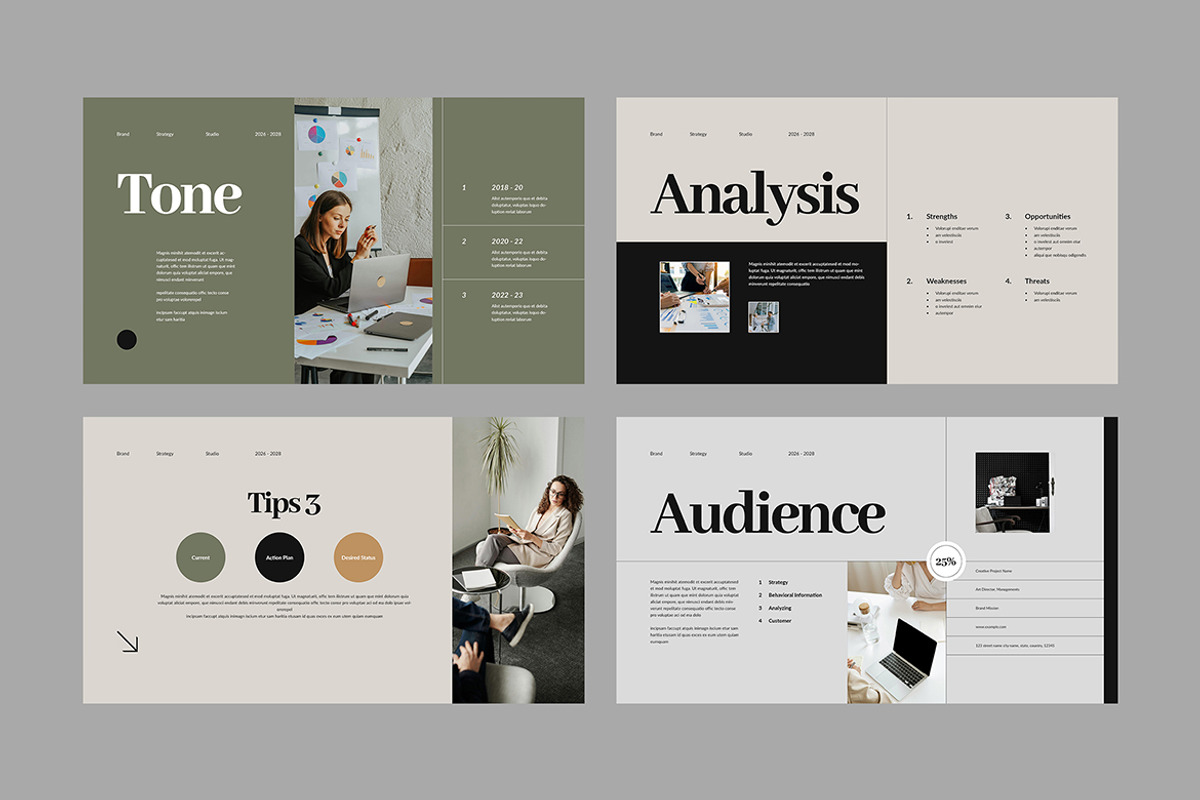 Business Strategy PowerPoint, a Presentation Template by White Graphic (Photo 6 of 8)