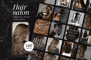 Hair Instagram Post Template