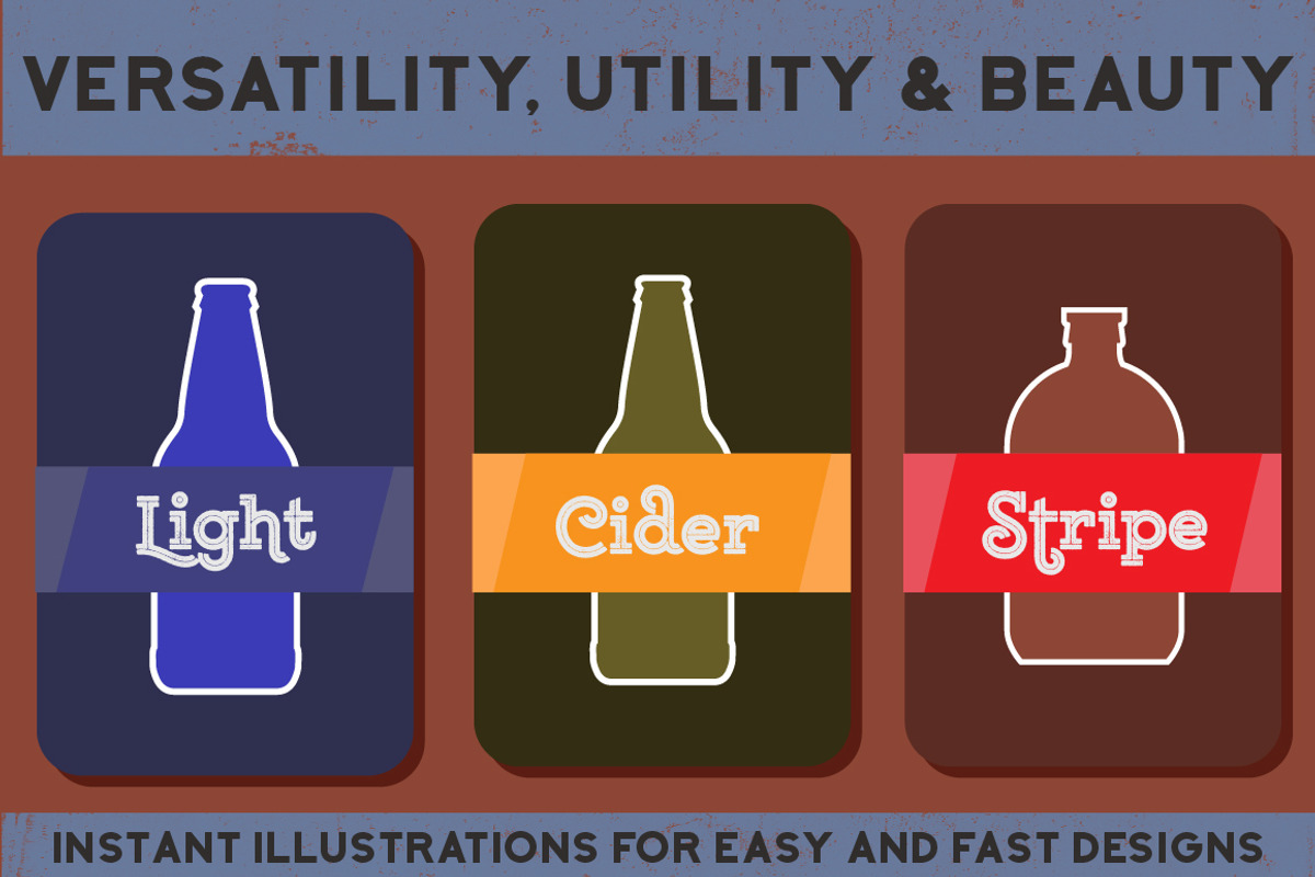 All Bottled Up: Beer Bottle Set, an Object Graphic by Designed by Monkeys (Photo 3 of 4)