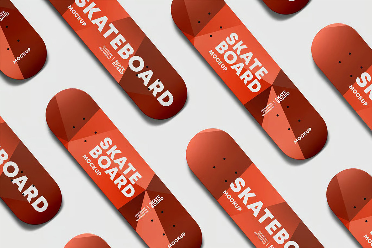 Skateboard Mockup, a Product Mockup by zippypixelstudio (Photo 8 of 8)