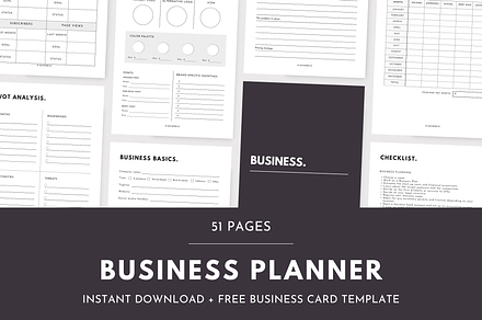 Printable Business Planner