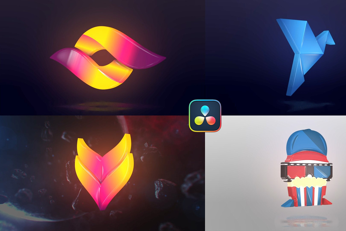 3D Logo Loop for DaVinci Resolve