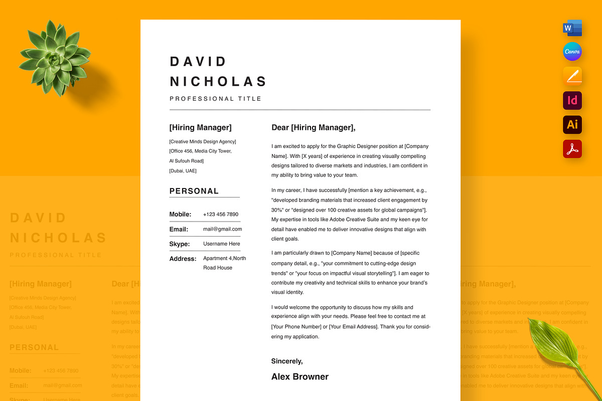 Executive Career Resume, a Resume Template by Nur Designer (Photo 2 of 4)
