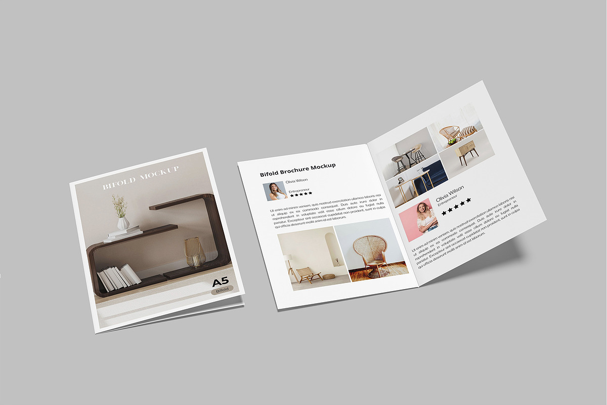 A5 Bifold Brochure Mockup, a Brochure Template by rizalamora (Photo 7 of 11)