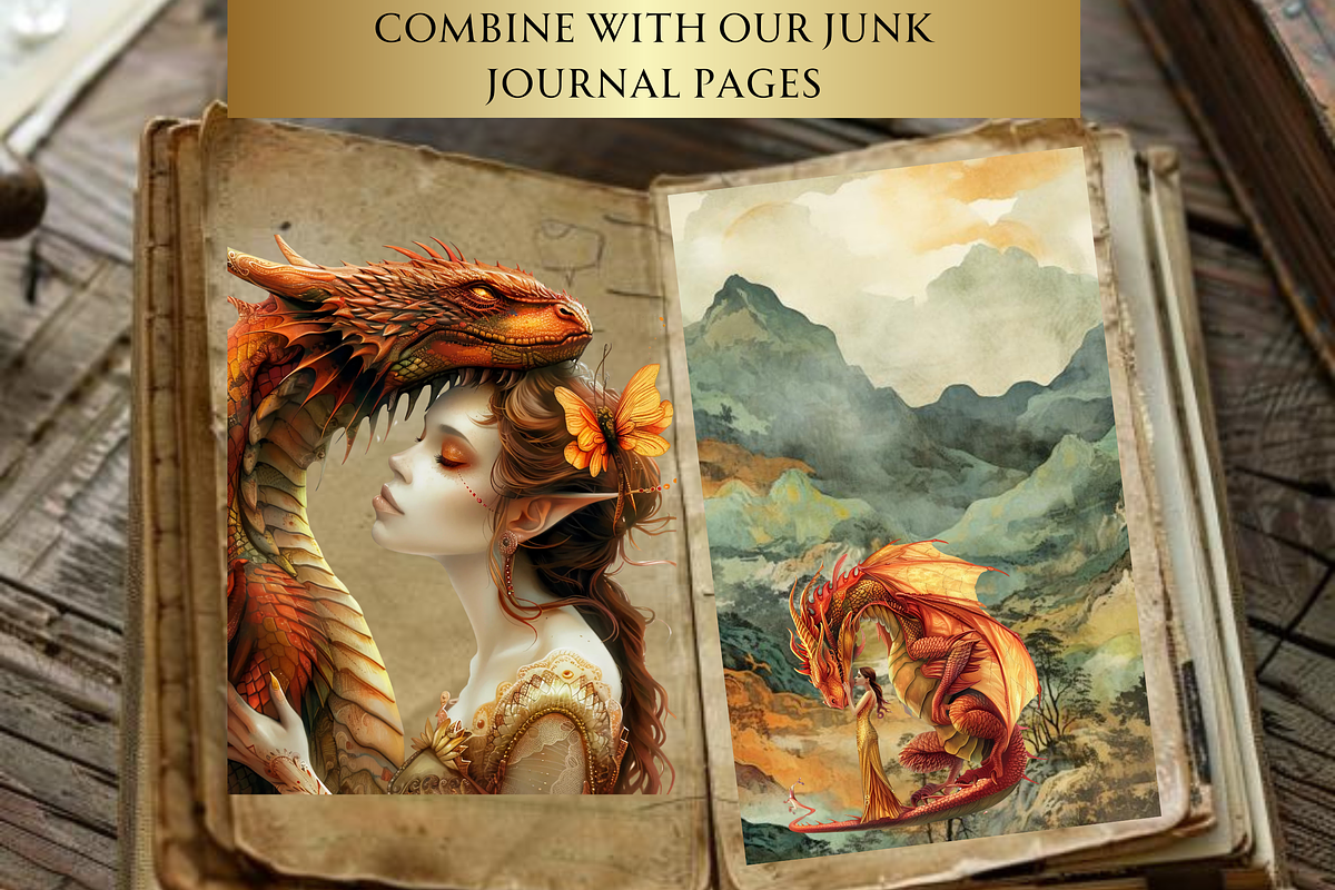 DRAGON FAIRY CLIPART PACK, a Person Illustration by Daring Digies (Photo 10 of 10)