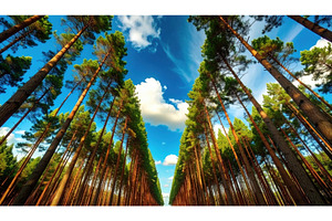 Low angle perspective of tall pine, a Nature Photo by Igor Tichonow