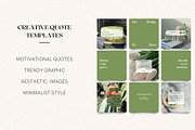 Green Quote Instagram Templates, a Social Media Template by DesignbySamVN (Thumbnail 4 of 6)