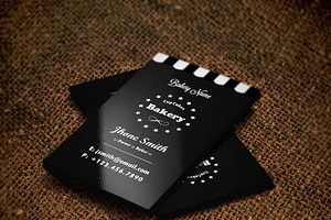 Creative Bakery Business Card 