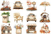 Watercolor Fall in City Clipart, an Illustration by Designworld (Thumbnail 4 of 5)