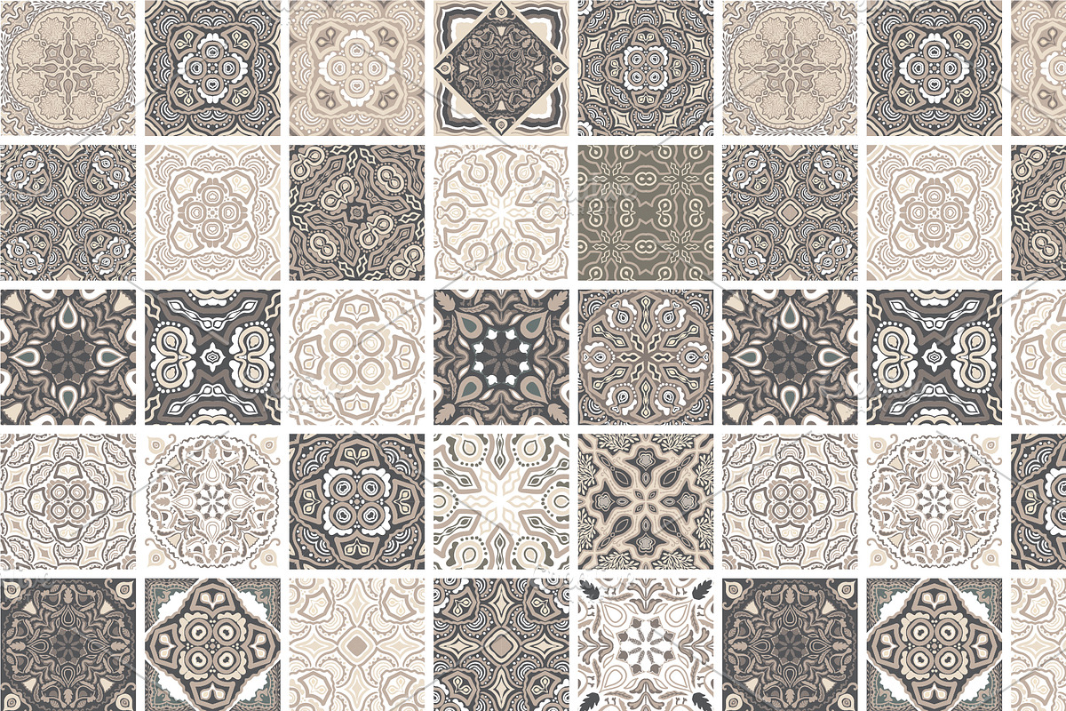 Ceramic Tiles Patchwork Set, a Pattern Graphic by Markovka (Photo 6 of 7)