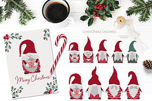 Cozy Christmas Pattern & Clipart