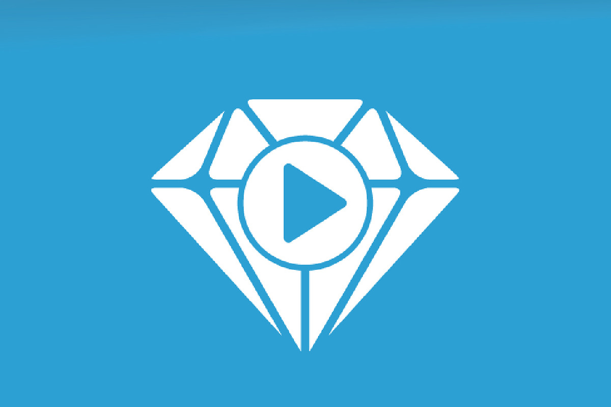Vector diamond and play button logo, a Branding & Logo Template by ...