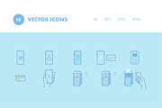 18 Point of Sale Icons, a Technology Illustration by Hello Mister Frank (Thumbnail 3 of 5)