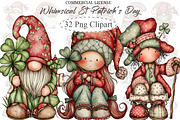 Whimsical St Patricks Day Clipart, an Illustration by designcity5 (Thumbnail 1 of 5)