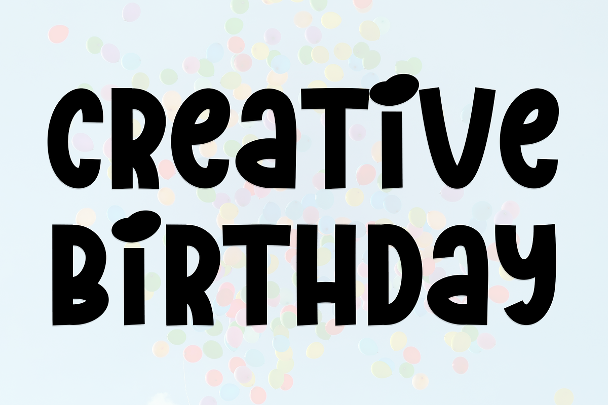 Birthday December, a Sans Serif Font by FreshTypeINK (Photo 1 of 8)
