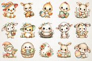 Cute Easter Celebration Clipart Pack, an Illustration by RobertsArt (Thumbnail 5 of 6)