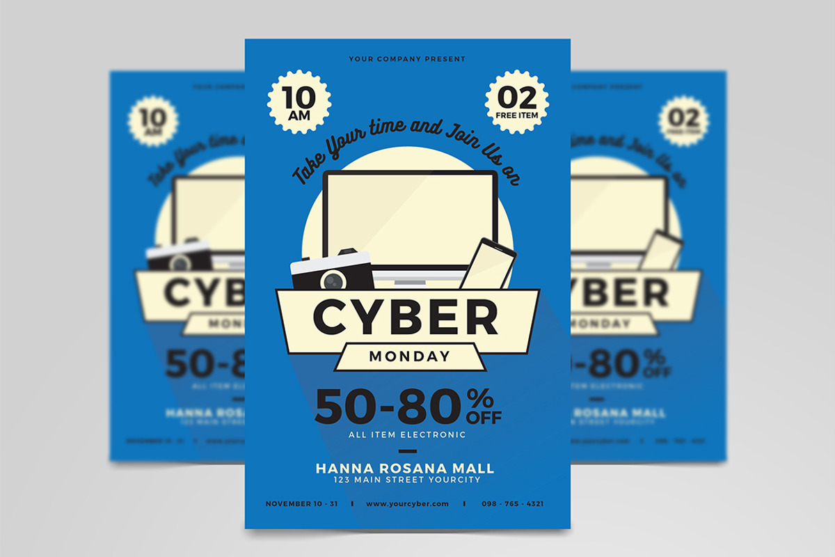 Cyber Monday Flyer, a Flyer Template by Tokosatsu (Photo 2 of 3)