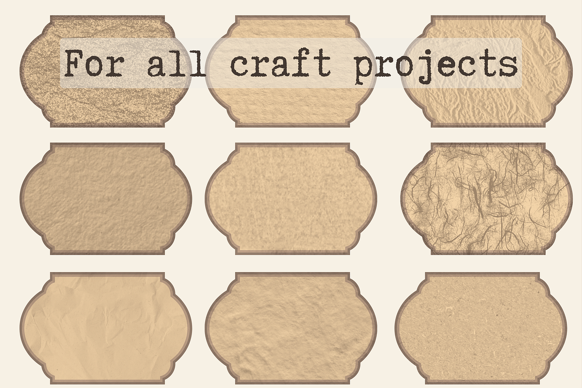 Procreate craft paper and stamps, a Brush Add-On by ProcreateiBox