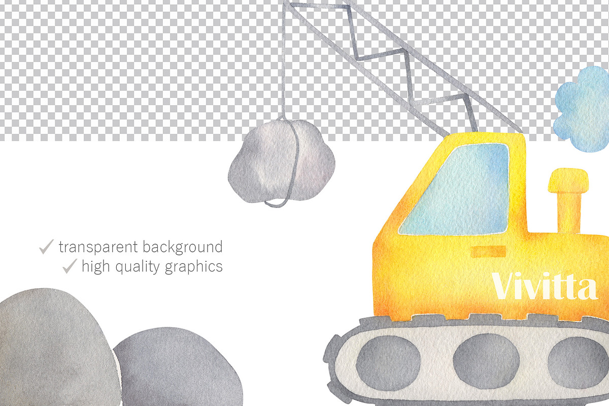 Construction vehicles, cars, boys, an Illustration by Vivitta (Photo 2 of 5)