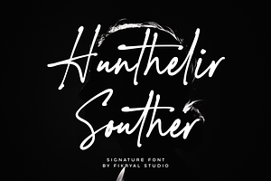 Hunthelir Souther – Signature Font