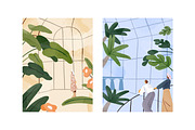 People in botanical garden, posters, a Decorative Illustration by PaperTrident (Thumbnail 2 of 7)