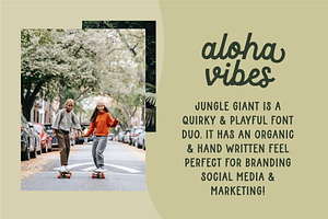 Jungle Giant Font Duo