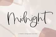 Midnight | Handwritten Script Font, a Script Font by KA Designs (Thumbnail 1 of 19)