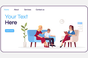 Family Therapy Session Landing Page