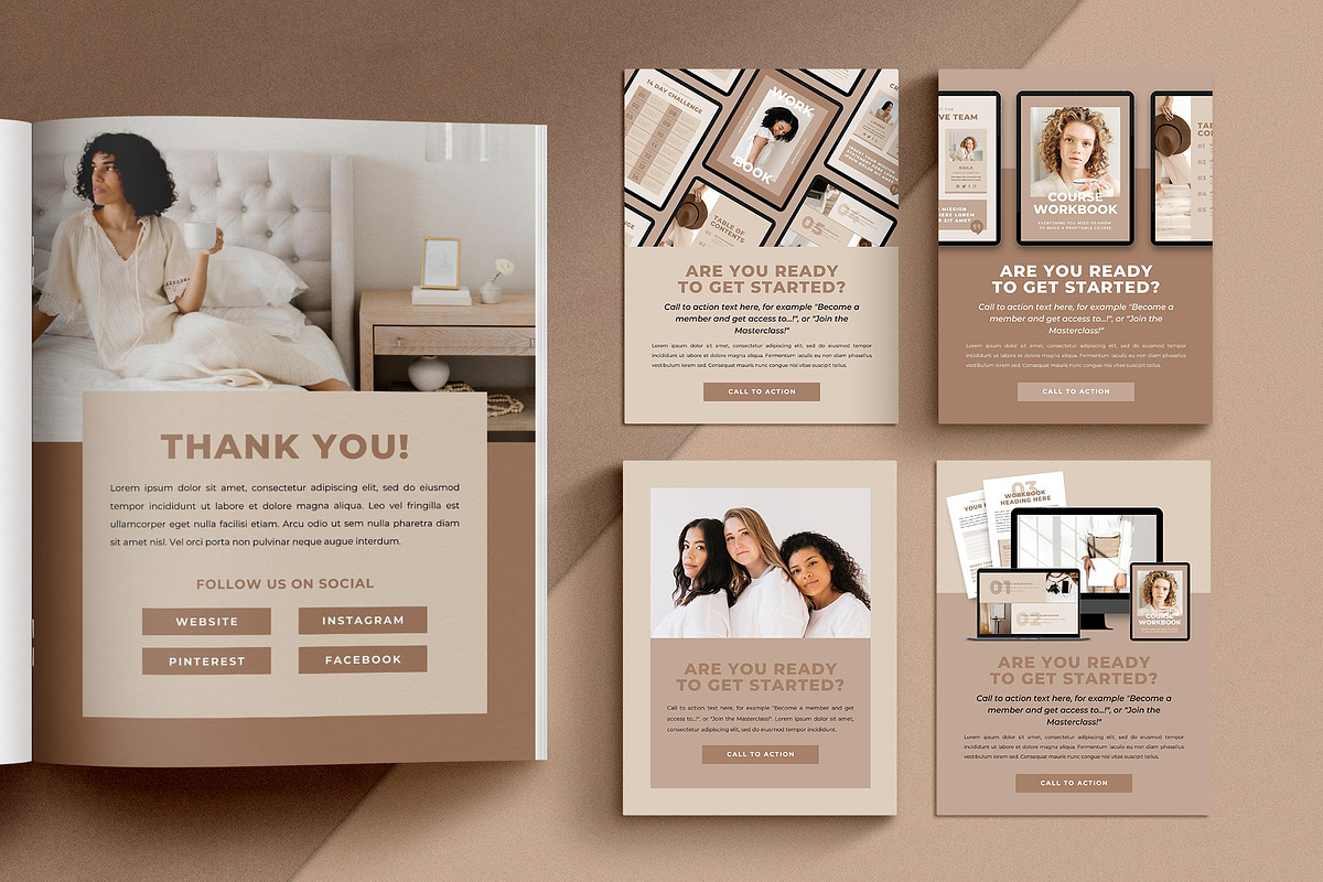 Guide + Ebook Template CANVA, a Magazine Template by Studio Loire (Photo 13 of 16)