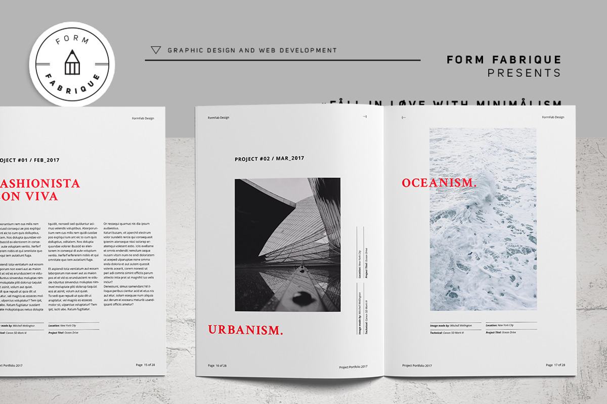 Crimson Project Portfolio, a Brochure Template by Form Fabrique (Photo 7 of 17)