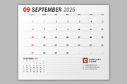 Wall Calendar 2026 (WC037-26-S), a Stationery Template by mikhailmorosin (Thumbnail 4 of 8)