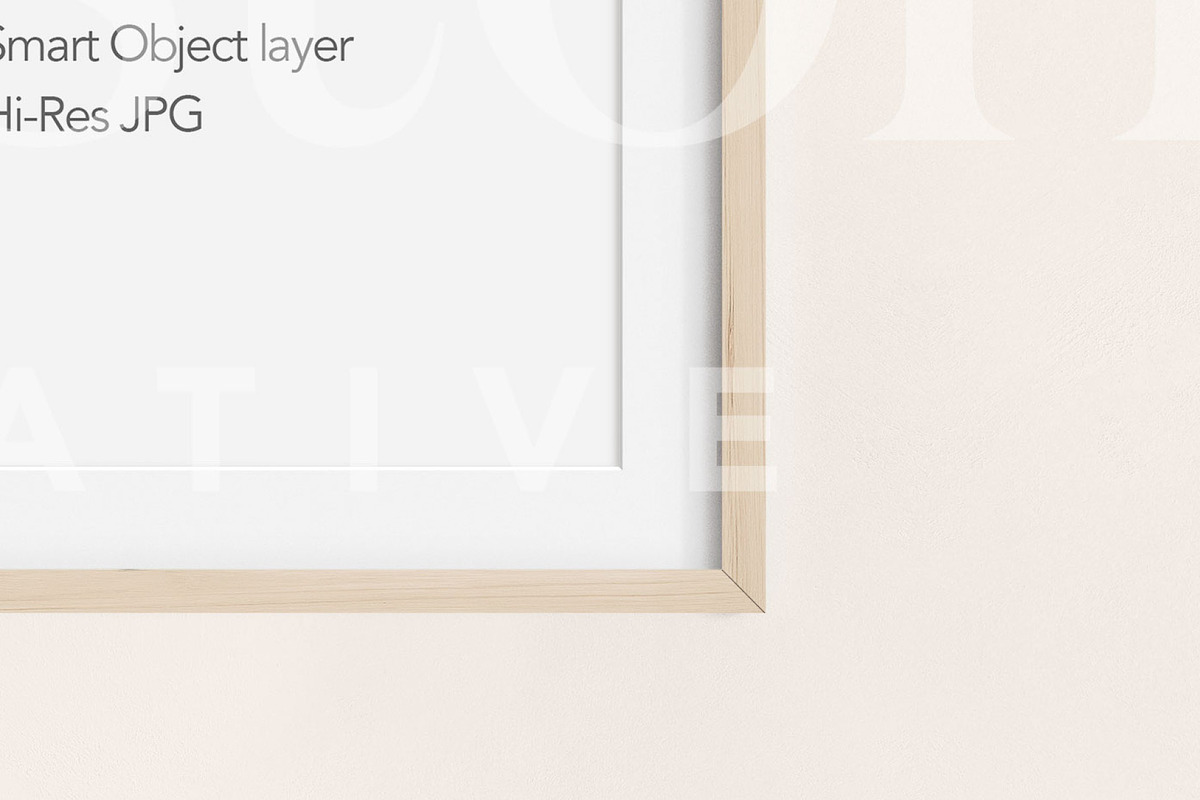 Portrait Wooden Mat Frame Mockup, a Household Mockup by OakstoneCreative (Photo 4 of 5)