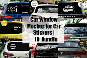Car Window Mockups for Car Stickers, a Mockup by VetalStock (Thumbnail 1 of 11)