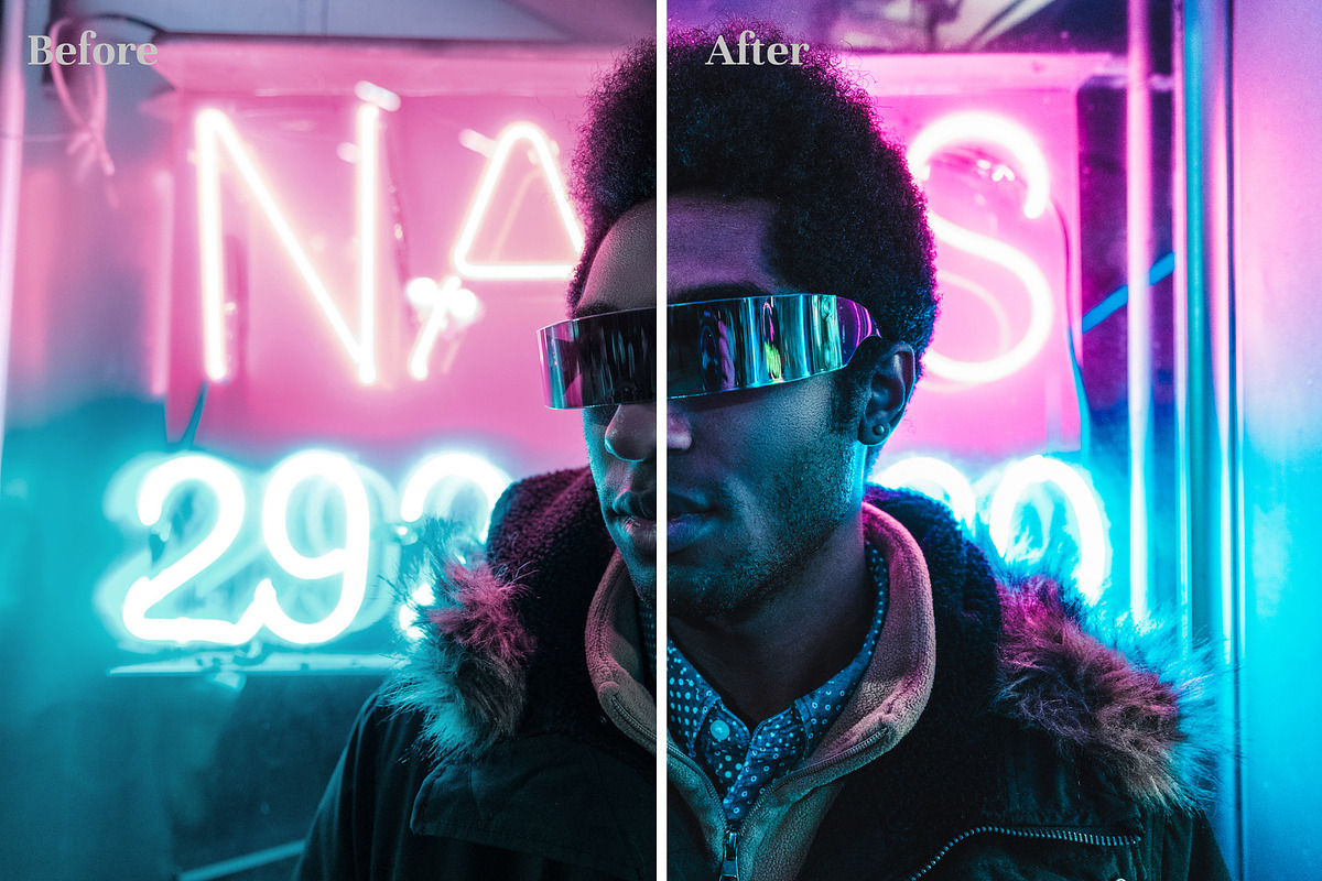 Neon Lights - Lightroom Presets preview 2