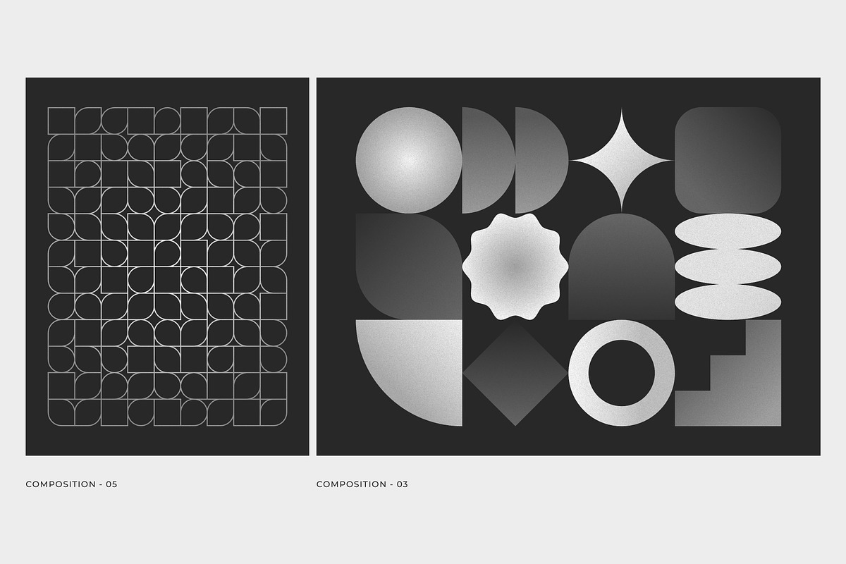 Geoshade – Monochrome Geometry, a Background Graphic by Léo Alexandre (Photo 6 of 11)