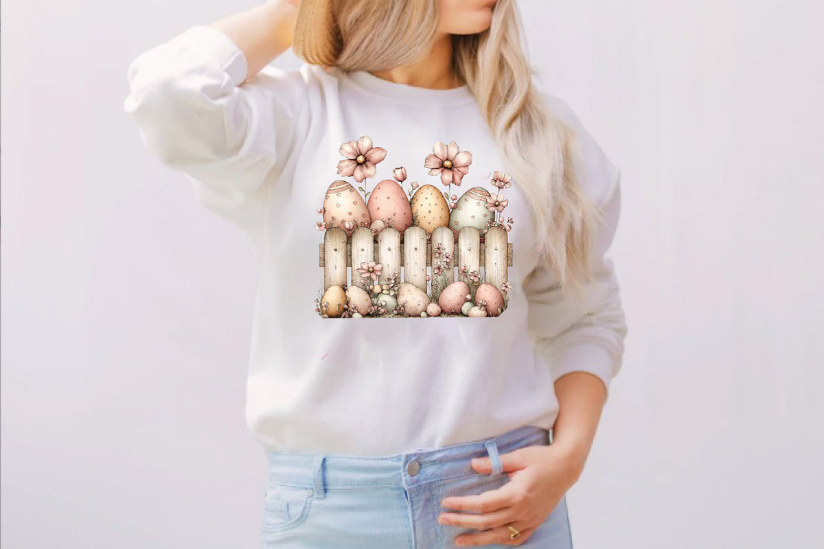 Whimsical Easter Eggs Fence Clipart, an Illustration by SVGArt (Photo 6 of 7)